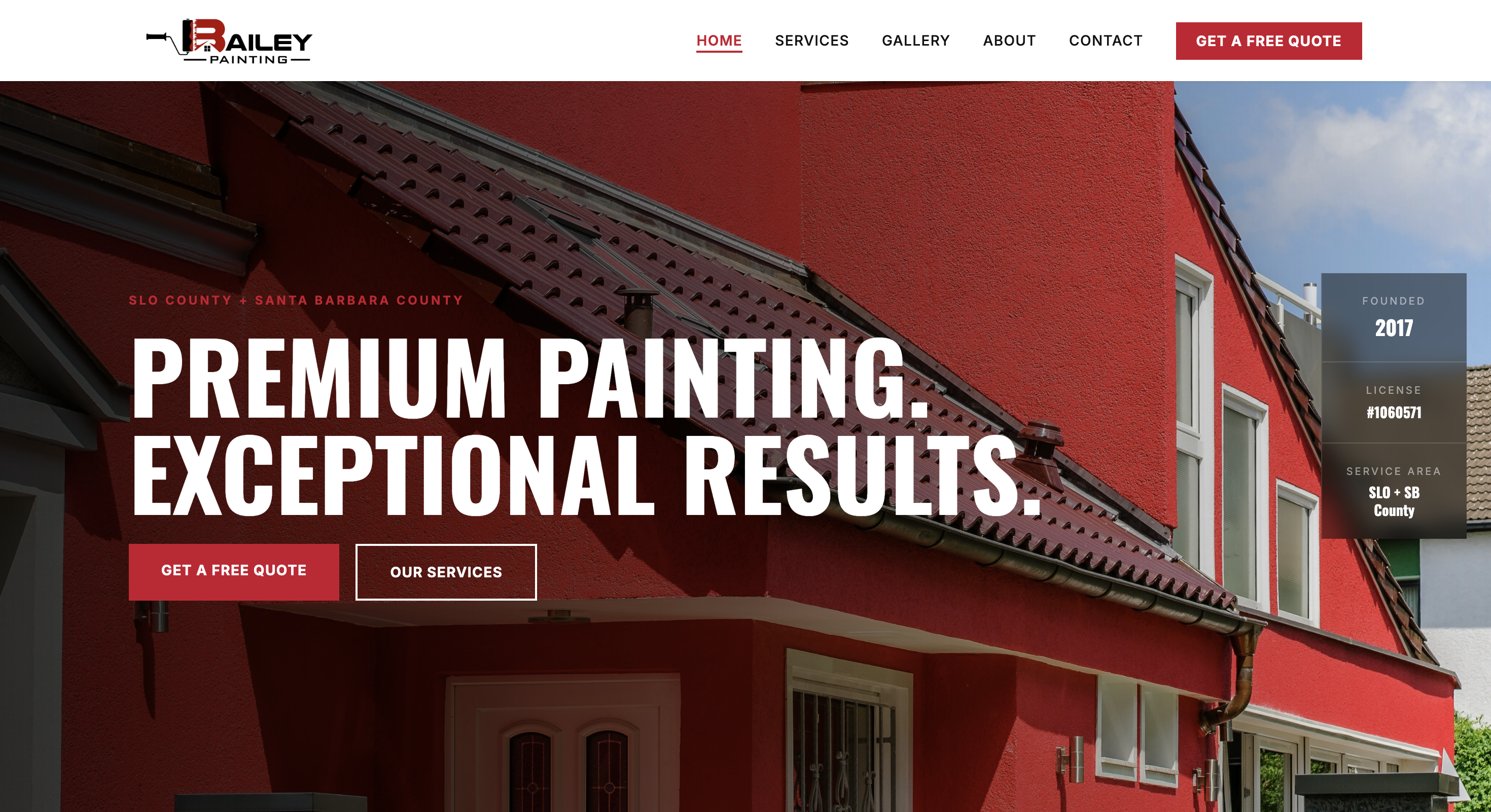 Bailey Painting website