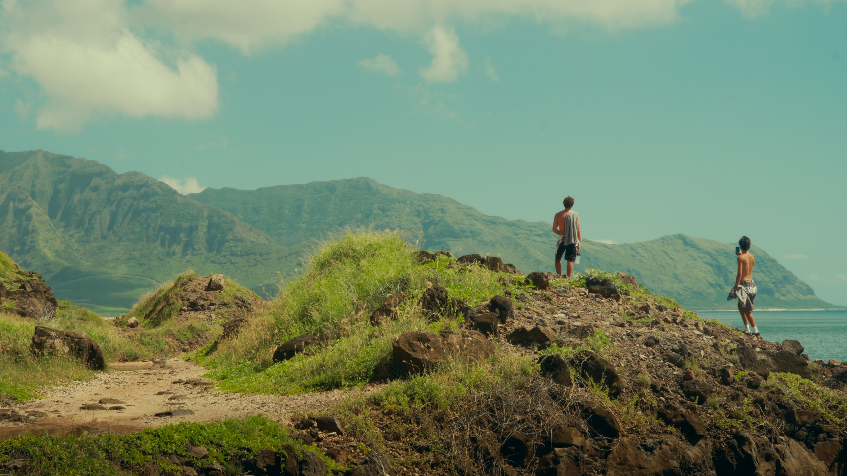 Rocky Hawaiian coastline